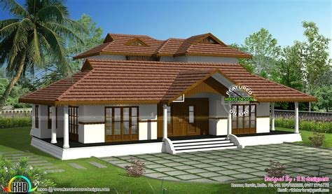 Traditional Single Floor Home Kerala Home Design And Floor Plans My