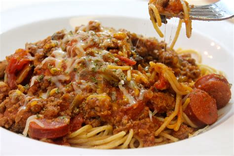 Spaghetti With Sausage And Vegetables I Heart Recipes