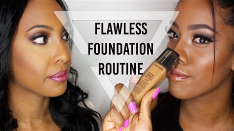 Flawless Foundation Routine For Deep Skin Tones Youtube