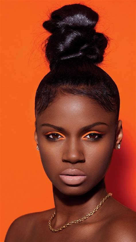 Brittany Sky Most Beautiful Black Women Black Girls New Product Orange Color Life Is Good