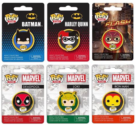 The Blot Says Dc Comics And Marvel Pop Enamel Pins By Funko