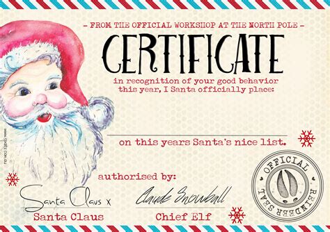 Formal, school, graduation, sports, award choose a category below and then click on any template preview to get started. Free Printable Santa's Official Nice List Certificate / Santa S Nice List Certificate Template ...