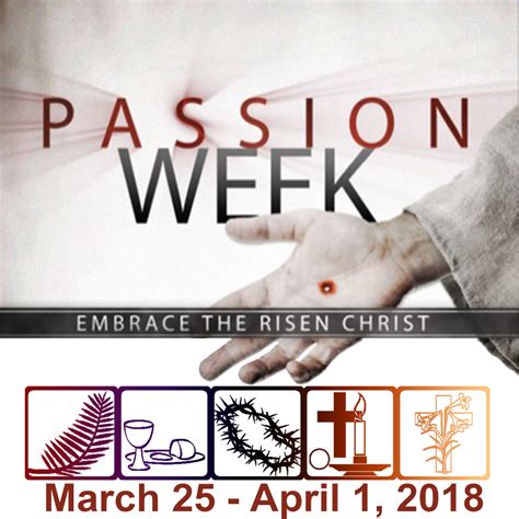 The Believers Holy Week Passion Week 2018 Praise Center Church Of