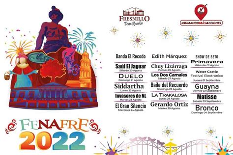 Fenafre 2022 Estos Son Los Artistas Que Se Presentarán En La Feria