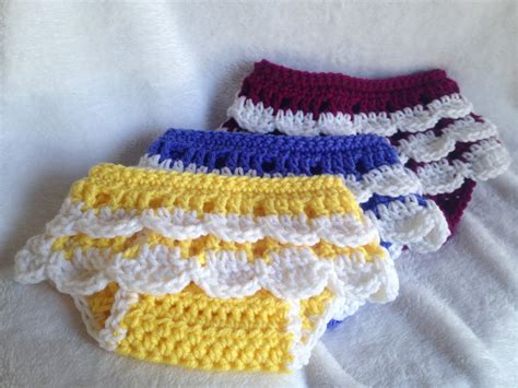 Crochet Pattern Ruffled Diaper Cover Crochet Baby Skirt