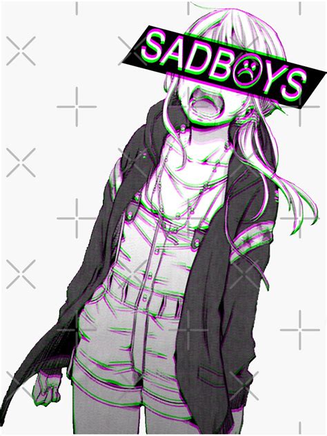 Sadboys Sad Japanese Anime Aesthetic Sticker For Sale By Poserboy