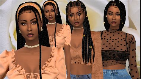 The Sims 4 Braiding Hairstyles For Black Girls Create A Sim Cc