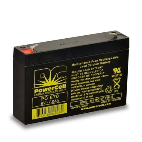 Powercell Pc670 60v 70 Amp Hour Lead Calcium Battery