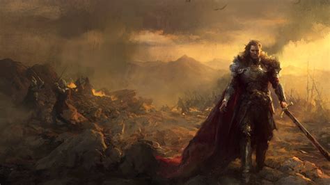 Epic Fantasy Warrior Hd Wallpapers By John Anthony Di Giovanni