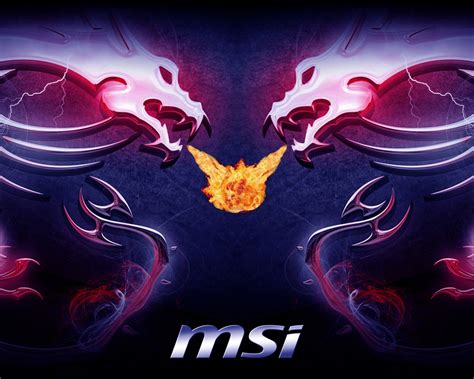 Free Download Msi Twin Dragon Logo Fire Flame Breath Hd