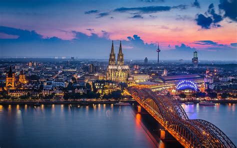 3840x2400 Resolution Germany Cologne Bridge Building City Uhd 4k