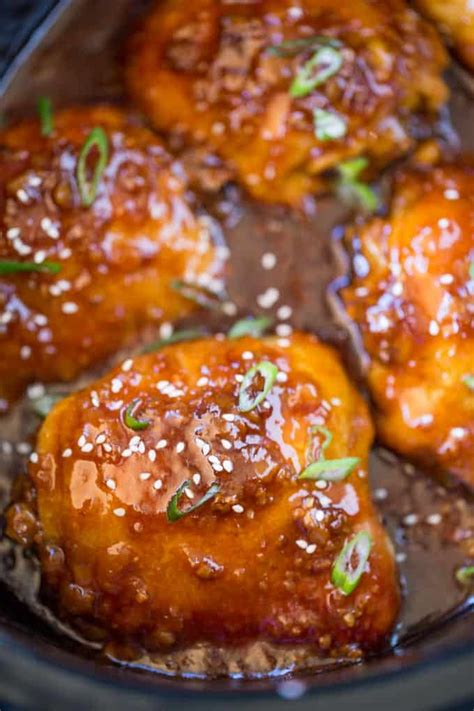 Teriyaki Chicken In Slow Cooker Easy Dinner Then Dessert