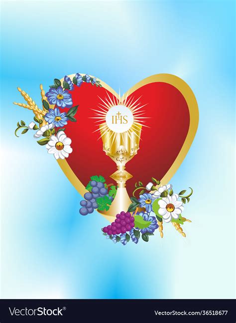 First Holy Communion Royalty Free Vector Image