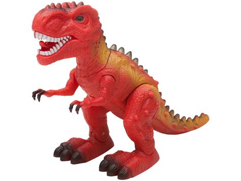 Dinossauro De Brinquedo Tiranossauro Rex Emite Som E Luz Com