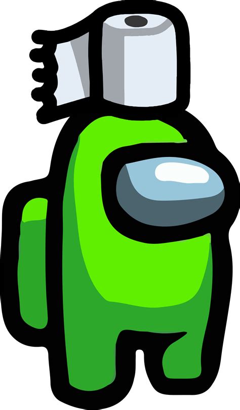 Among Us Lime Toilet Paper Hat Png 01 Imagens Png