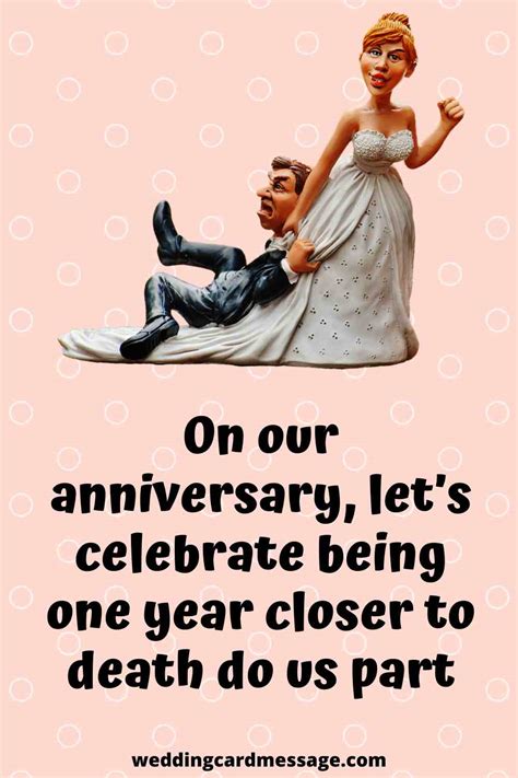 53 Funny Wedding Anniversary Quotes And Sayings Wedding Card Message