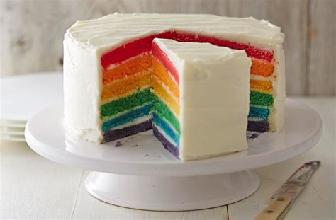 Rainbow Cake Recipe Cake Recipes Tesco Real Food