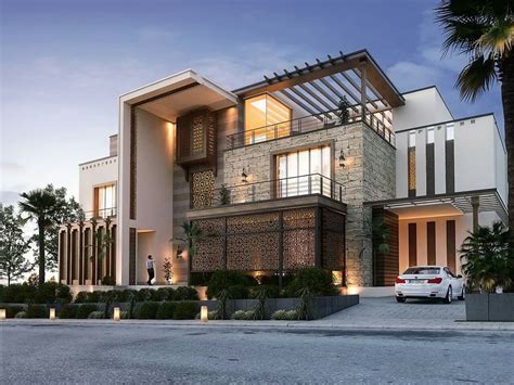 Lunasangel♡ Modern Villa Design Luxury Exterior Facade House