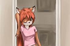 furry fox female xxx anthro pussy bottomless solo fur canine looking respond edit hair