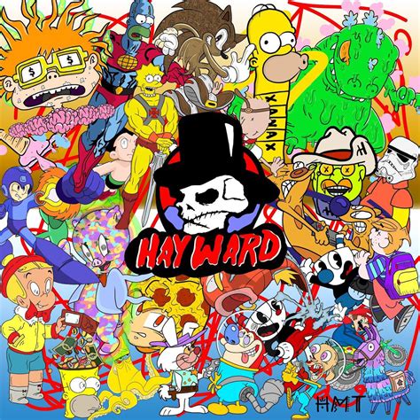 Popular 90s Cartoon Collage