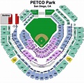 Petco Park Seating Chart, Views and Reviews | San Diego Padres