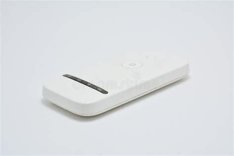 White Handy Portable Pocket Wifi Device Stock Image Image Of Internet
