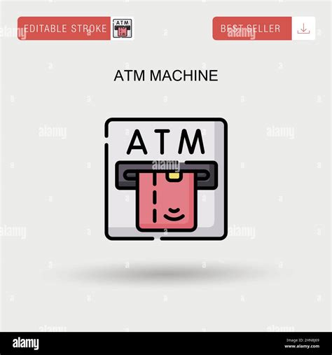 Atm Machine Simple Vector Icon Stock Vector Image And Art Alamy