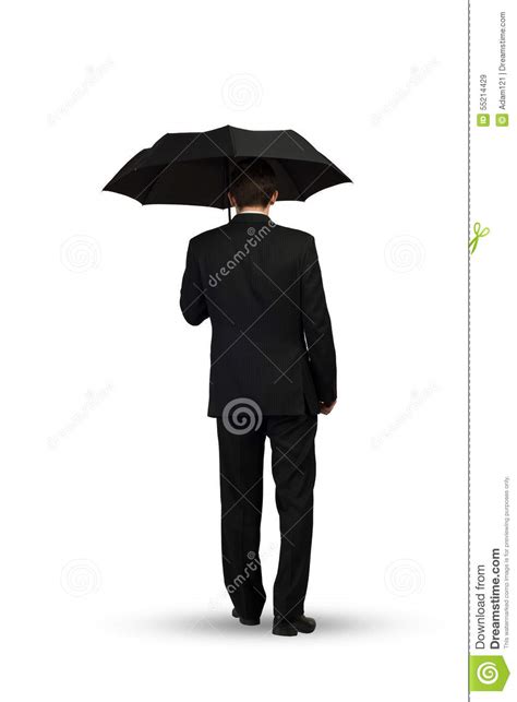 Businessman With Umbrella Stock Image Image Of Elegant 55214429
