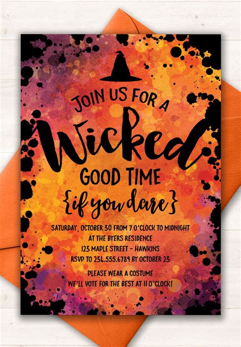 Halloween Party Invite Wording For Adults Photos