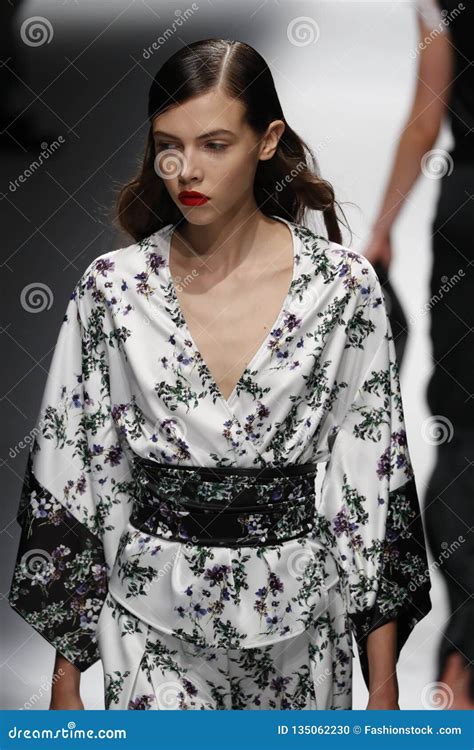 A Model Walks The Runway At The Blumarine Show During Milan Fashion