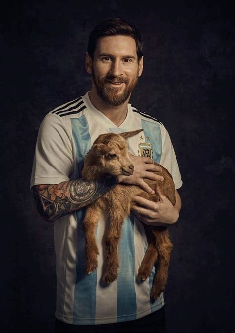 Messi Goat Goat Lionel Messi Poses With Goats In Photoshoot Fifa