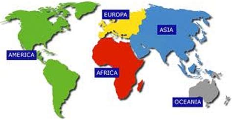 Continentes Del Mundo Los Continentes Planificacion