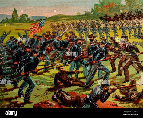 Battle Of Atlanta September 2 1864 Usa Civil War Stock Photo Alamy