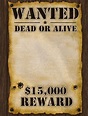 Wanted poster 59x42 cm | bol