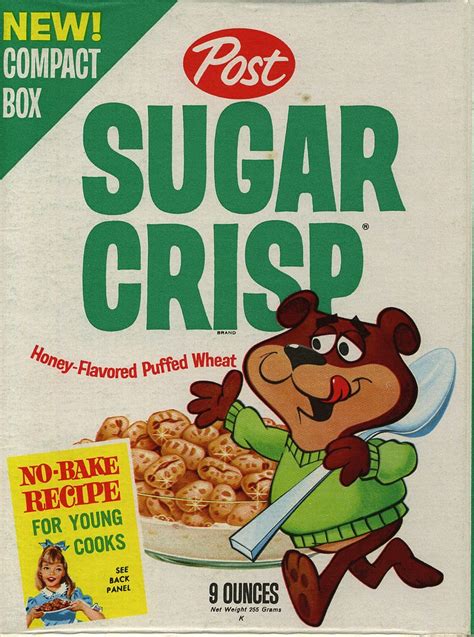 Sugar Crisp Cereal Box C 1965 Dan Goodsell Flickr