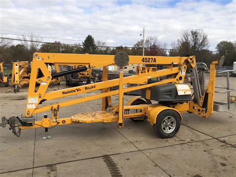 2015 Haulotte 4527a Towable Boom Lift With Jib 45 Reach Electric 2wd