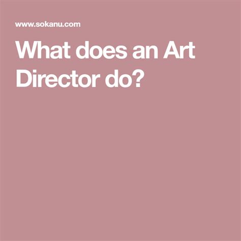 What Does An Art Director Do Careerexplorer Art Director Director