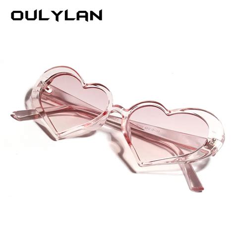 Buy Oulylan Heart Sunglasses Women Fashion Clear Lens Design Sun Glasses Shades