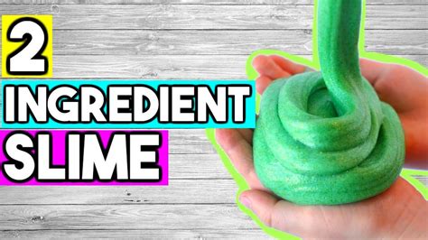 How To Make Slime Without Glue Or Borax Ingredients Diy 2 Ingredient Slime Recipe How To