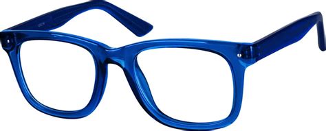 Blue Square Eyeglasses 1252 Zenni Optical Eyeglasses