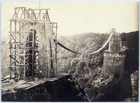 The Clifton Suspension Bridge Under Construction SS Great Britain