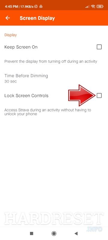 How To Enable Lock Screen Controls On Strava