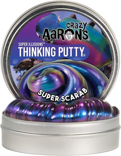 Buy Crazy Aarons Thinking Putty 4 Tin Super Illusions Super Scarab
