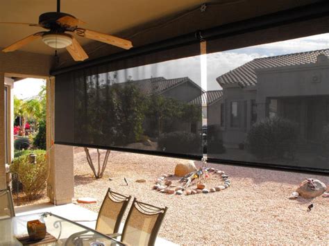 Our Brand Ph Super Value Tabby 5 Open Solar Roller Shade Exterior Use
