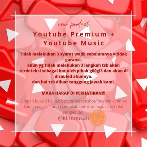 Promo Youtube Premium 3 Bulan Youtube Music Diskon 10 Di Seller