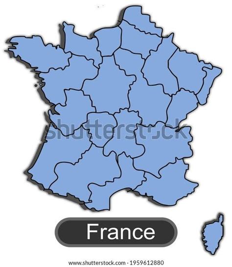 Map France Vector Editable Flags Maps Stock Vector Royalty Free