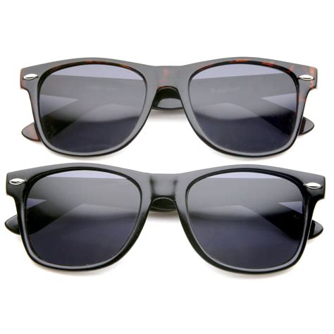 Buy Zerouv Retro 80 S Classic Colored Mirror Lens Square Horn Rimmed Sunglasses For Men Women