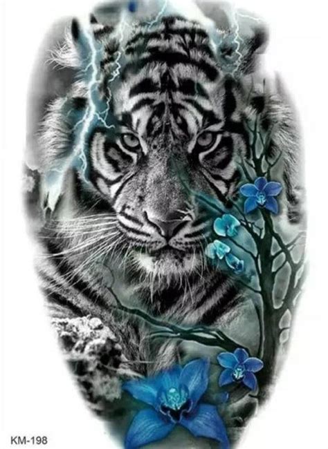 Pin By Monika On Logos Tiger Tattoo Realistic Fake Tattoos Tiger