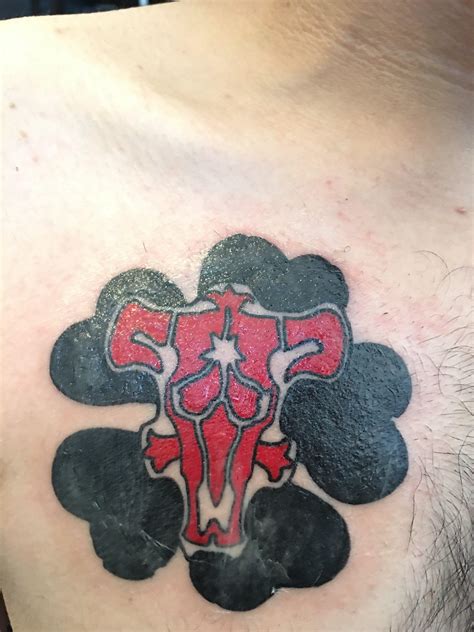 I Finally Got My Black Clover Tattoo So Happy That I Cant Wait For