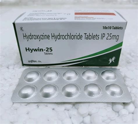 Hydroxyzine Hydrochloride Tablets 25 Mg At Rs 49 99 Stripe In Panchkula ID 2852697444512